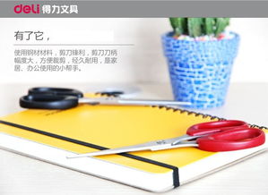 得力文具剪刀6034 家用與辦公的完美剪裁工具